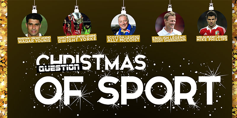 CHRISTMAS QUESTION OF SPORT - SPORTING LEGENDS GOLF DAY