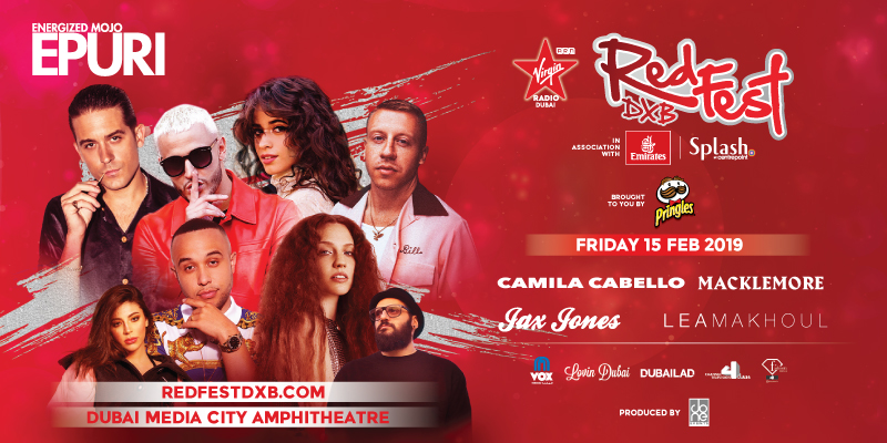 Virgin Radio RedFestDXB - CAMILA CABELLO | MACKLEMORE | JAX JONES | LEA MAKHOUL