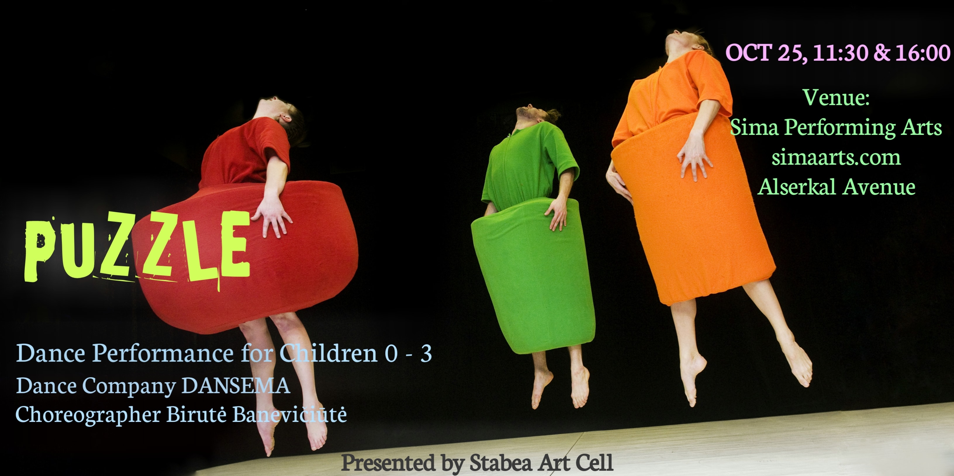 A contemporary dance performance PUZZLE for babies and toddlers (Age 0 - 3) 